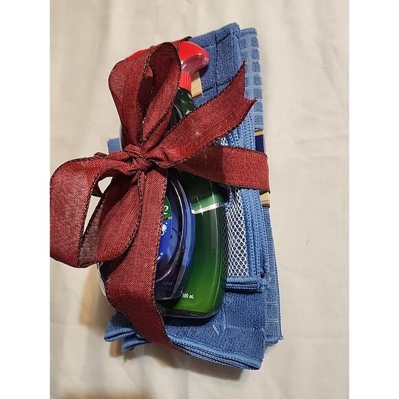 Palmolive Gift Set Dish Towels Hand Towel Palmolive Spray Away & Palmolive Blue - Picture 2 of 5